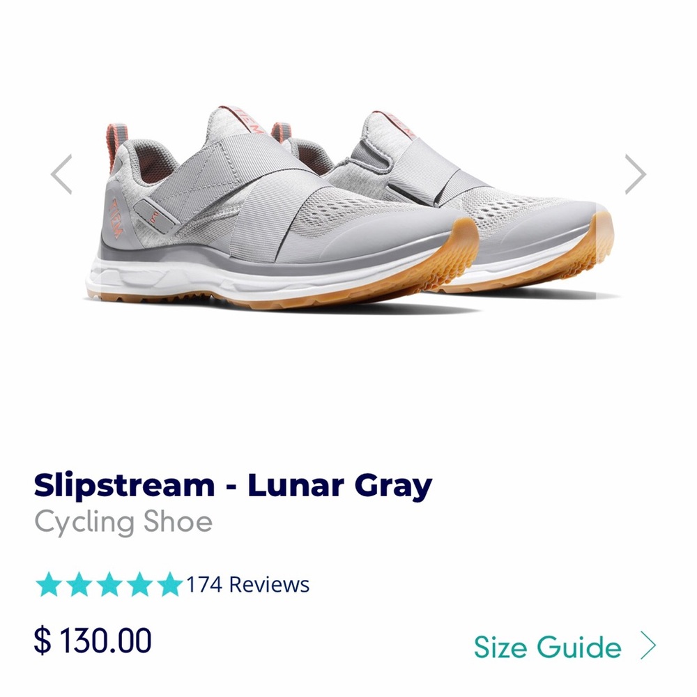 TIEM Slipstream Cycle Shoes in Lunar Gray